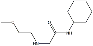 N-cyclohexyl-2-[(2-methoxyethyl)amino]acetamide Struktur
