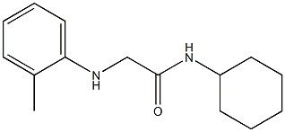 N-cyclohexyl-2-[(2-methylphenyl)amino]acetamide Structure