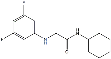 N-cyclohexyl-2-[(3,5-difluorophenyl)amino]acetamide