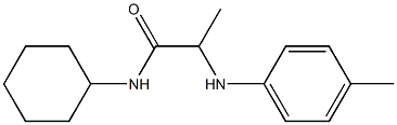  N-cyclohexyl-2-[(4-methylphenyl)amino]propanamide