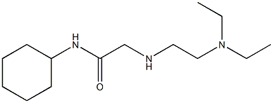 N-cyclohexyl-2-{[2-(diethylamino)ethyl]amino}acetamide Structure