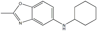 N-cyclohexyl-2-methyl-1,3-benzoxazol-5-amine Struktur