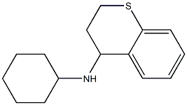 N-cyclohexyl-3,4-dihydro-2H-1-benzothiopyran-4-amine Struktur