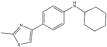 N-cyclohexyl-4-(2-methyl-1,3-thiazol-4-yl)aniline Struktur