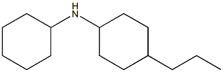 N-cyclohexyl-4-propylcyclohexan-1-amine Structure