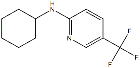 N-cyclohexyl-5-(trifluoromethyl)pyridin-2-amine,,结构式