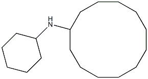 N-cyclohexylcyclododecanamine,,结构式