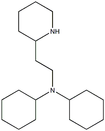 N-cyclohexyl-N-[2-(piperidin-2-yl)ethyl]cyclohexanamine Structure