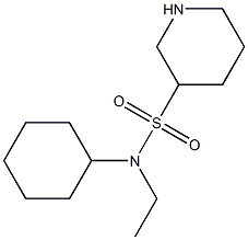 N-cyclohexyl-N-ethylpiperidine-3-sulfonamide Structure