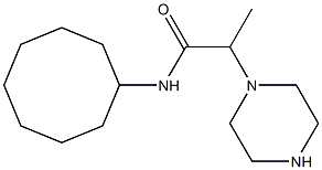 N-cyclooctyl-2-(piperazin-1-yl)propanamide Structure