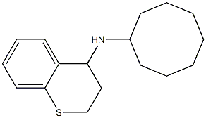 N-cyclooctyl-3,4-dihydro-2H-1-benzothiopyran-4-amine 结构式