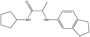  N-cyclopentyl-2-(2,3-dihydro-1H-inden-5-ylamino)propanamide