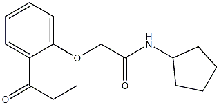 N-cyclopentyl-2-(2-propanoylphenoxy)acetamide