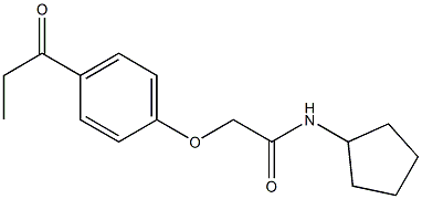 N-cyclopentyl-2-(4-propanoylphenoxy)acetamide