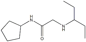 N-cyclopentyl-2-(pentan-3-ylamino)acetamide Struktur