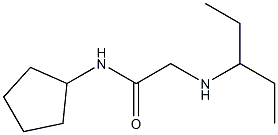 N-cyclopentyl-2-(pentan-3-ylamino)acetamide Structure