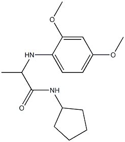 N-cyclopentyl-2-[(2,4-dimethoxyphenyl)amino]propanamide Structure