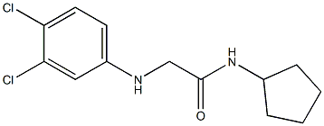 N-cyclopentyl-2-[(3,4-dichlorophenyl)amino]acetamide Structure