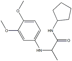 N-cyclopentyl-2-[(3,4-dimethoxyphenyl)amino]propanamide Structure