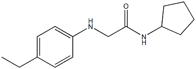 N-cyclopentyl-2-[(4-ethylphenyl)amino]acetamide