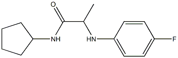 N-cyclopentyl-2-[(4-fluorophenyl)amino]propanamide Structure