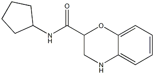 N-cyclopentyl-3,4-dihydro-2H-1,4-benzoxazine-2-carboxamide Struktur