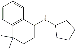 N-cyclopentyl-4,4-dimethyl-1,2,3,4-tetrahydronaphthalen-1-amine Struktur