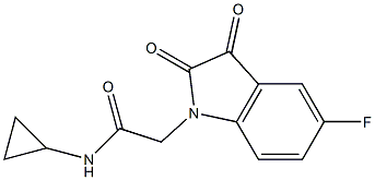 N-cyclopropyl-2-(5-fluoro-2,3-dioxo-2,3-dihydro-1H-indol-1-yl)acetamide