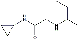 N-cyclopropyl-2-(pentan-3-ylamino)acetamide Structure