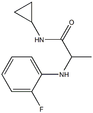 N-cyclopropyl-2-[(2-fluorophenyl)amino]propanamide Struktur