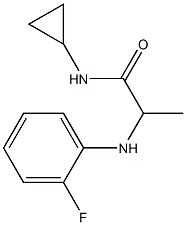 N-cyclopropyl-2-[(2-fluorophenyl)amino]propanamide Structure