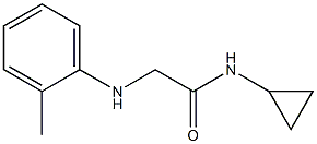 N-cyclopropyl-2-[(2-methylphenyl)amino]acetamide Structure