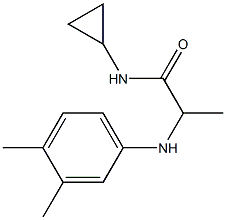 N-cyclopropyl-2-[(3,4-dimethylphenyl)amino]propanamide Struktur