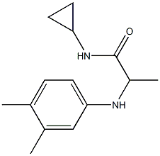 N-cyclopropyl-2-[(3,4-dimethylphenyl)amino]propanamide Structure