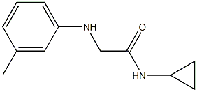 N-cyclopropyl-2-[(3-methylphenyl)amino]acetamide Structure