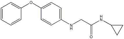 N-cyclopropyl-2-[(4-phenoxyphenyl)amino]acetamide 结构式