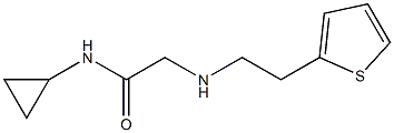 N-cyclopropyl-2-{[2-(thiophen-2-yl)ethyl]amino}acetamide Struktur