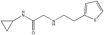 N-cyclopropyl-2-{[2-(thiophen-2-yl)ethyl]amino}acetamide|