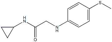 N-cyclopropyl-2-{[4-(methylsulfanyl)phenyl]amino}acetamide Struktur