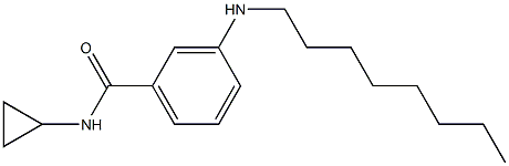 N-cyclopropyl-3-(octylamino)benzamide Struktur