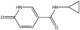 N-cyclopropyl-6-oxo-1,6-dihydropyridine-3-carboxamide 结构式