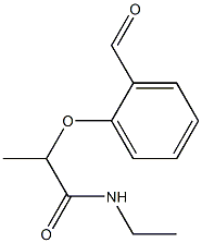 N-ethyl-2-(2-formylphenoxy)propanamide Structure