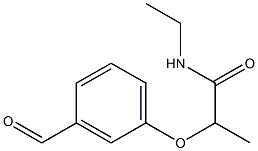 N-ethyl-2-(3-formylphenoxy)propanamide 化学構造式