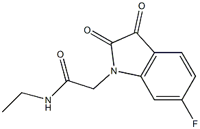 N-ethyl-2-(6-fluoro-2,3-dioxo-2,3-dihydro-1H-indol-1-yl)acetamide|