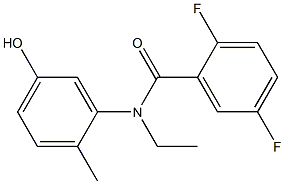 N-ethyl-2,5-difluoro-N-(5-hydroxy-2-methylphenyl)benzamide Structure