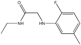 N-ethyl-2-[(2-fluoro-5-methylphenyl)amino]acetamide Structure