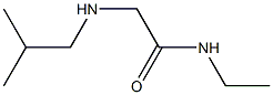 N-ethyl-2-[(2-methylpropyl)amino]acetamide Structure