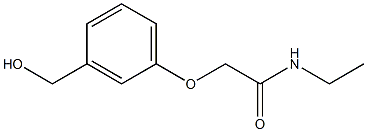 N-ethyl-2-[3-(hydroxymethyl)phenoxy]acetamide Struktur