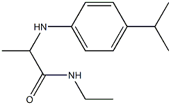 N-ethyl-2-{[4-(propan-2-yl)phenyl]amino}propanamide 化学構造式