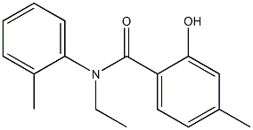 N-ethyl-2-hydroxy-4-methyl-N-(2-methylphenyl)benzamide 化学構造式